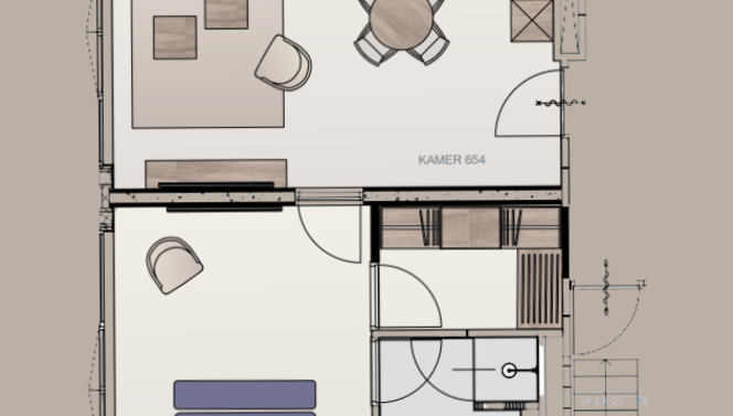 Longstayappartment Floorplan